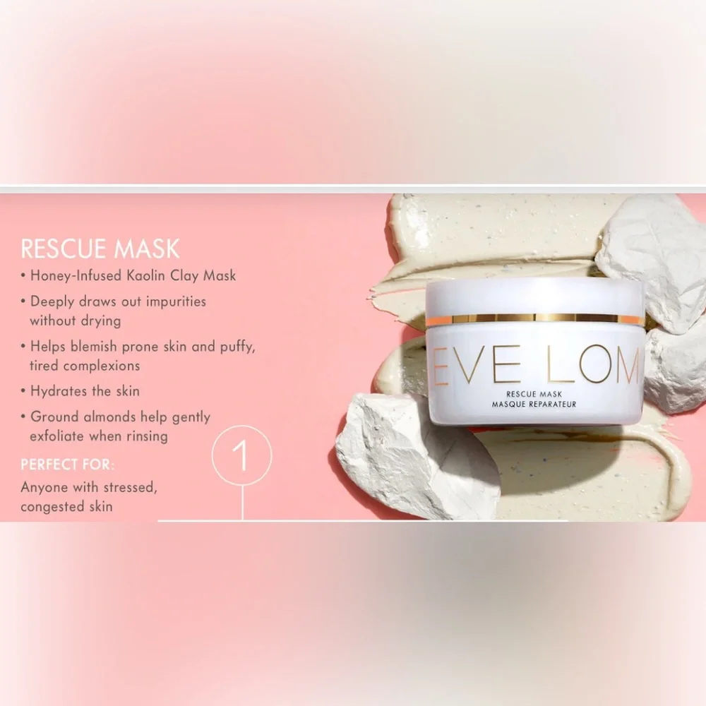 Eve Lom Rescue Mask – Instant Glow & Pore-Refining Treatment